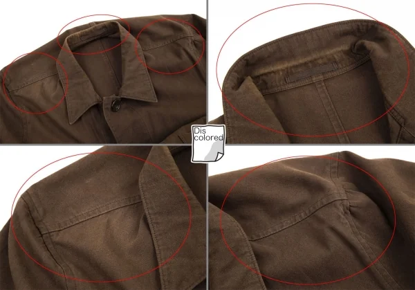 ワイズフォーメンY's for men バイオ加工コットンジャケット 茶2 K-111992_007