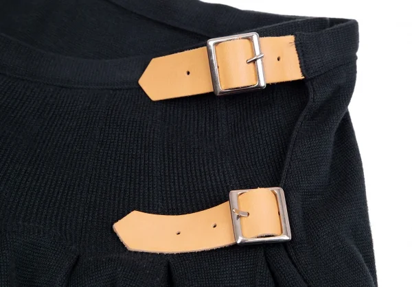 ヴィヴィアンウエストウッド レッドレーベルVivienne Westwood Red Label コットンニットラップミニスカート 紺2 K-111998_010