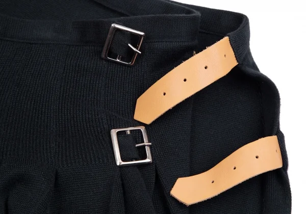 ヴィヴィアンウエストウッド レッドレーベルVivienne Westwood Red Label コットンニットラップミニスカート 紺2 K-111998_011