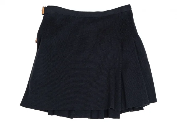 ヴィヴィアンウエストウッド レッドレーベルVivienne Westwood Red Label コットンニットラップミニスカート 紺2 K-111998_002