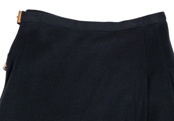 ヴィヴィアンウエストウッド レッドレーベルVivienne Westwood Red Label コットンニットラップミニスカート 紺2 K-111998_003