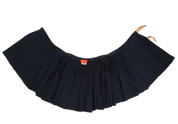 ヴィヴィアンウエストウッド レッドレーベルVivienne Westwood Red Label コットンニットラップミニスカート 紺2 K-111998_007