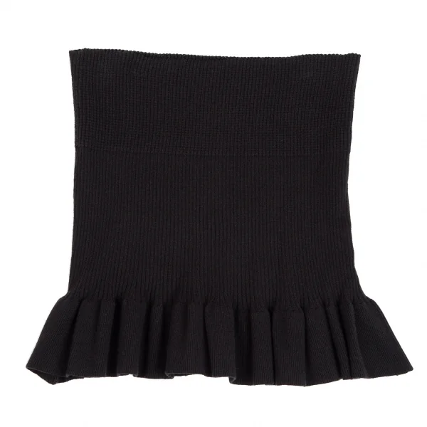 ワイズフォーリビングY's for living 裾フリルリブニットベアトップ 黒F K-112004_002