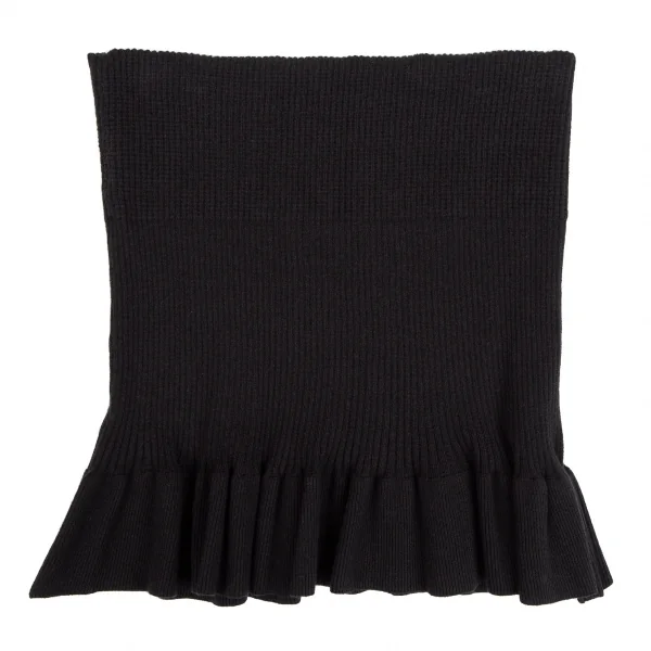 ワイズフォーリビングY's for living 裾フリルリブニットベアトップ 黒F K-112004_006