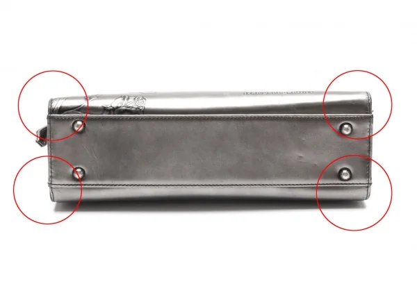 ジャンポールゴルチエJean Paul GAULTIER ニューローズハンドバッグ シルバー K-112008_011