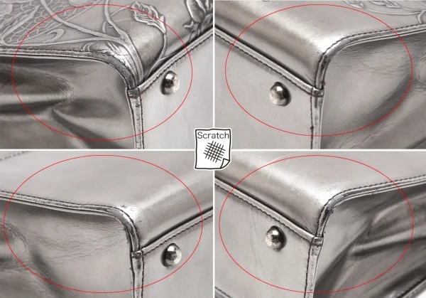 ジャンポールゴルチエJean Paul GAULTIER ニューローズハンドバッグ シルバー K-112008_012