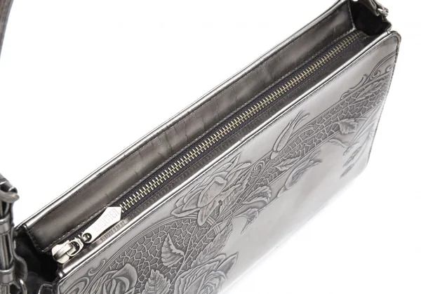 ジャンポールゴルチエJean Paul GAULTIER ニューローズハンドバッグ シルバー K-112008_014