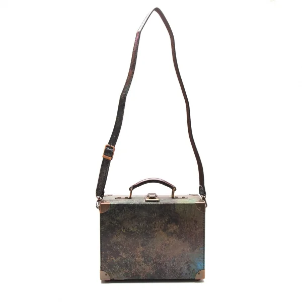 ジャンポールゴルチエJean Paul GAULTIER Vサイバーミニトランクバッグ 玉虫カーキ K-112009_010