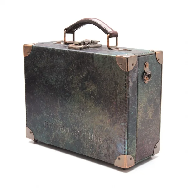 ジャンポールゴルチエJean Paul GAULTIER Vサイバーミニトランクバッグ 玉虫カーキ K-112009_002