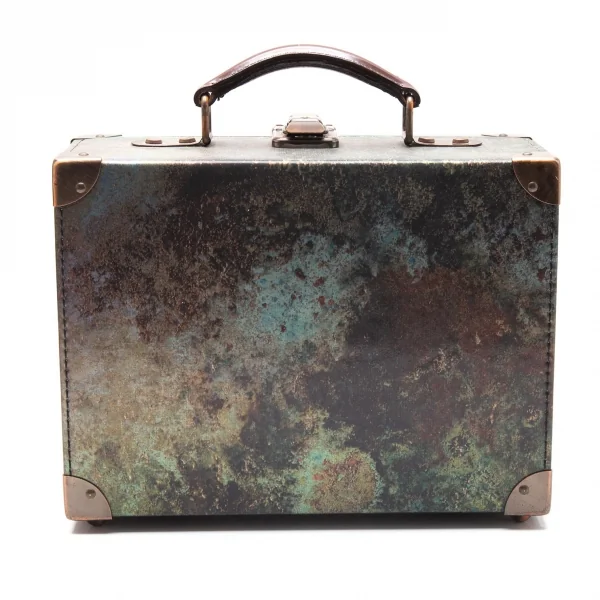 ジャンポールゴルチエJean Paul GAULTIER Vサイバーミニトランクバッグ 玉虫カーキ K-112009_004