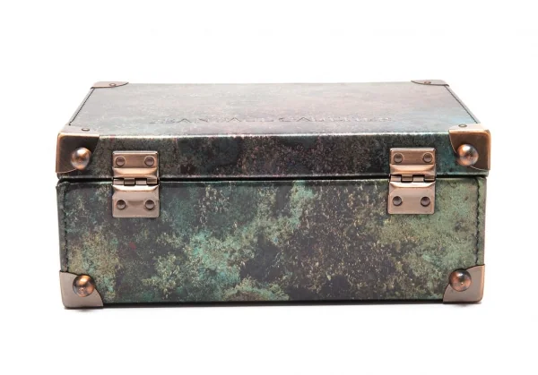 ジャンポールゴルチエJean Paul GAULTIER Vサイバーミニトランクバッグ 玉虫カーキ K-112009_008