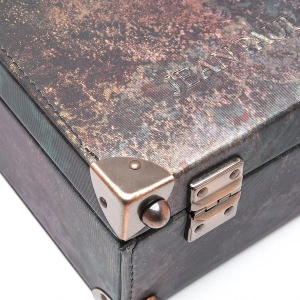 ジャンポールゴルチエJean Paul GAULTIER Vサイバーミニトランクバッグ 玉虫カーキ K-112009_009