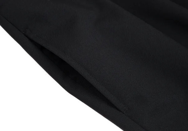 コムコム コムデギャルソンCOMME des GARCONS ウールポリサルエルクロップドワイドパンツ 黒XS K-112012_006