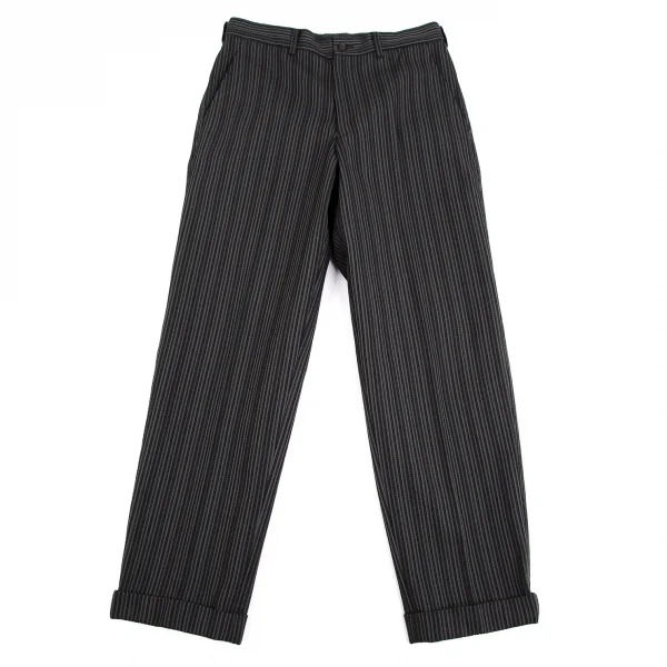 コムデギャルソン オムプリュスCOMME des GARCONS HOMME PLUS ポリストライプ織りステッチデザインセットアップ グレーM K-112030_010