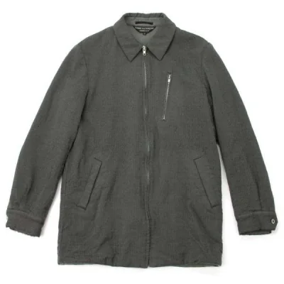 コムデギャルソンオムプリュスCOMME des GARCONS HOMME PLUS 製品染めヘリンボーンジップブルゾン