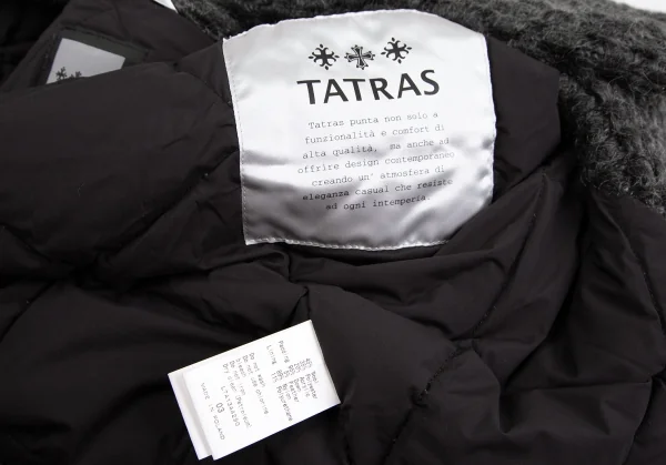 タトラスTATRAS 裏キルティングダウンフォンタナニットコート チャコール3 K-112052_015