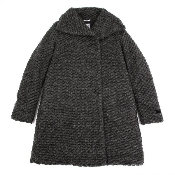 タトラスTATRAS 裏キルティングダウンフォンタナニットコート チャコール3 K-112052_002