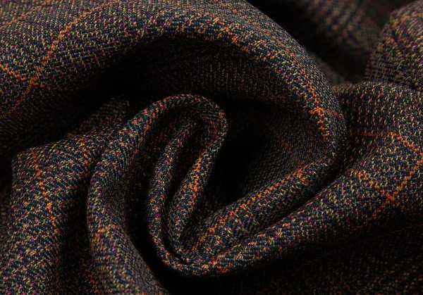 ウーヨンミWOOYOUNGMI ウールポリカラーチェックパンツ 茶マルチ48 K-112055_011