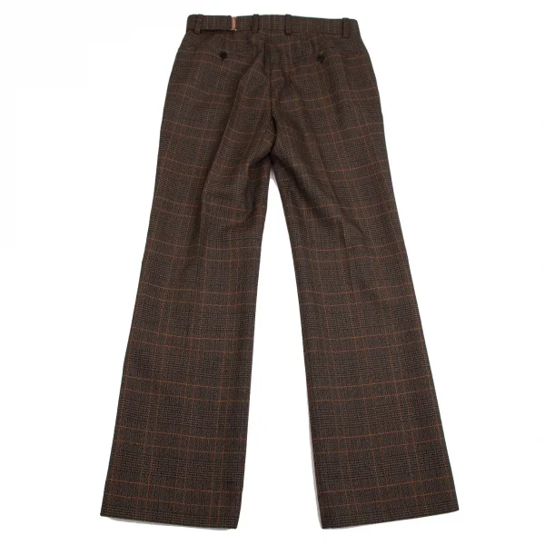 ウーヨンミWOOYOUNGMI ウールポリカラーチェックパンツ 茶マルチ48 K-112055_008