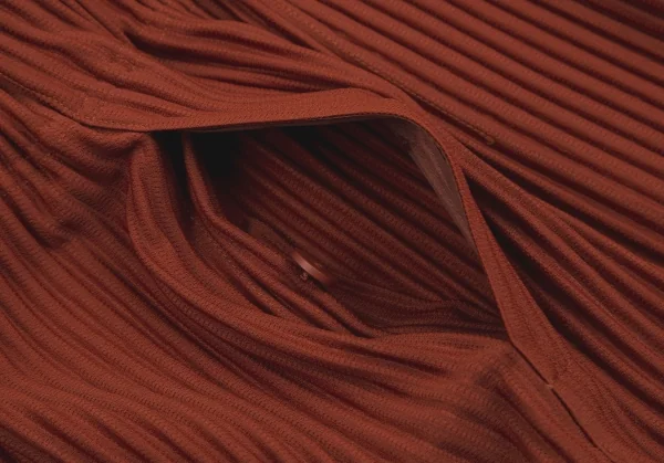 オムプリッセ イッセイ ミヤケHOMME PLISSE ISSEY MIYAKE サイドタックプリーツワイドパンツ 茶2 K-112065_005