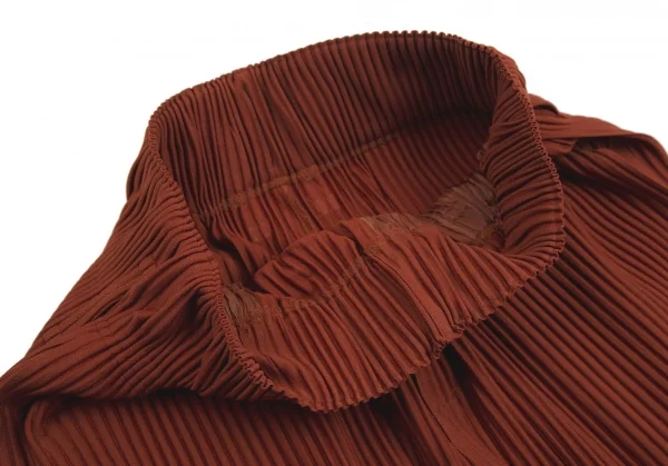 オムプリッセ イッセイ ミヤケHOMME PLISSE ISSEY MIYAKE サイドタックプリーツワイドパンツ 茶2 K-112065_006