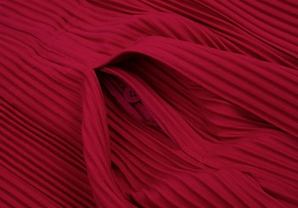 オムプリッセ イッセイ ミヤケHOMME PLISSE ISSEY MIYAKE プリーツ袴パンツ 赤2 K-112067_004