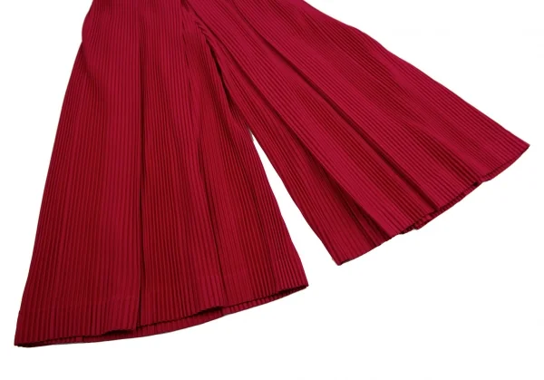 オムプリッセ イッセイ ミヤケHOMME PLISSE ISSEY MIYAKE プリーツ袴パンツ 赤2 K-112067_007