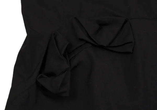 ジュンヤワタナベ コムデギャルソンJUNYA WATANABE COMME des GARCONSリボン切替ラウンドカラー長袖シャツ 黒M K-112073_010