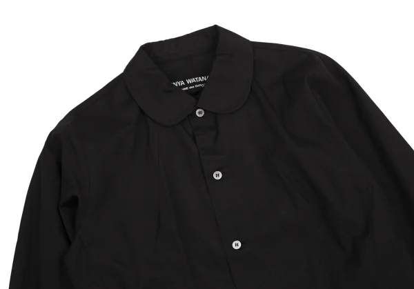 ジュンヤワタナベ コムデギャルソンJUNYA WATANABE COMME des GARCONSリボン切替ラウンドカラー長袖シャツ 黒M K-112073_003