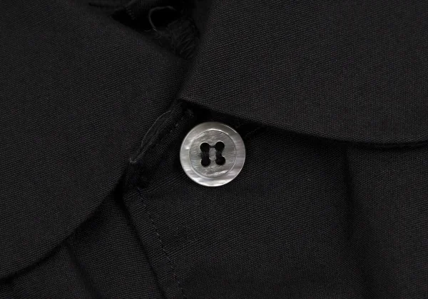ジュンヤワタナベ コムデギャルソンJUNYA WATANABE COMME des GARCONSリボン切替ラウンドカラー長袖シャツ 黒M K-112073_005