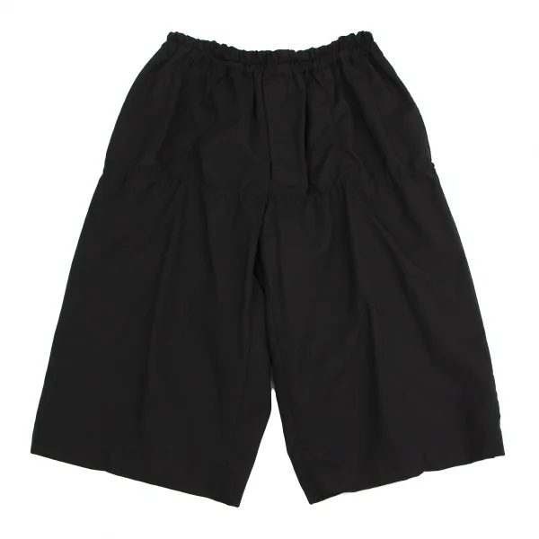 ブラックコムデギャルソンBLACK COMME des GARCONS ウールパッカリングクロップドパンツ 黒S K-112074_001