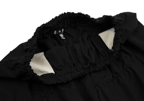 ブラックコムデギャルソンBLACK COMME des GARCONS ウールパッカリングクロップドパンツ 黒S K-112074_005