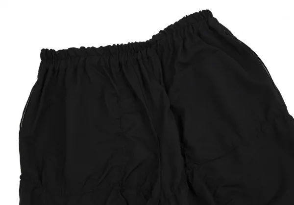 ブラックコムデギャルソンBLACK COMME des GARCONS ウールパッカリングクロップドパンツ 黒S K-112074_009