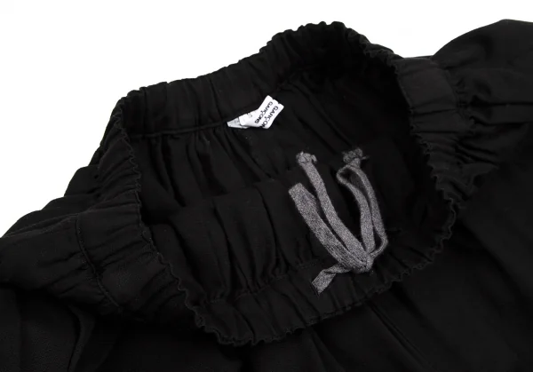 コムコム コムデギャルソンCOMME des GARCONS 製品染めコットンサルエルパンツ 黒S K-112080_004