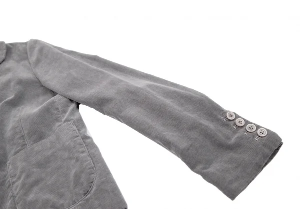 トリコ コムデギャルソンtricot COMME des GARCONS 裏異素材パッチワークデザインコーデュロイジャケット グレーS K-112092_009