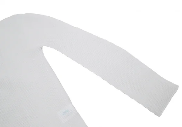 イッセイミヤケ ミーISSEY MIYAKE me ストレッチプリーツボタンレスカーディガン 白F K-112115_006