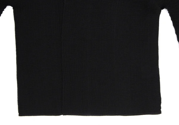 イッセイミヤケ ミーISSEY MIYAKE me ストレッチプリーツボタンレスカーディガン 黒F K-112116_006