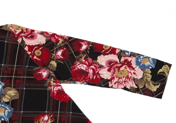 インゲボルグINGEBORG タータンチェックフラワープリントカットソー マルチM位 K-112133_006