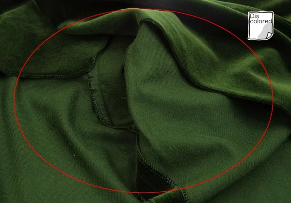 ジャンポールゴルチエ ファムJean Paul GAULTIER FEMME ベロアノーカラーロングカーディガン モスグリーン40 K-112156_010