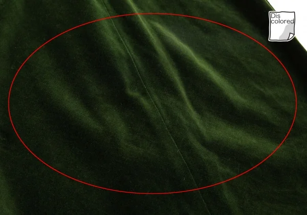 ジャンポールゴルチエ ファムJean Paul GAULTIER FEMME ベロアノーカラーロングカーディガン モスグリーン40 K-112156_015