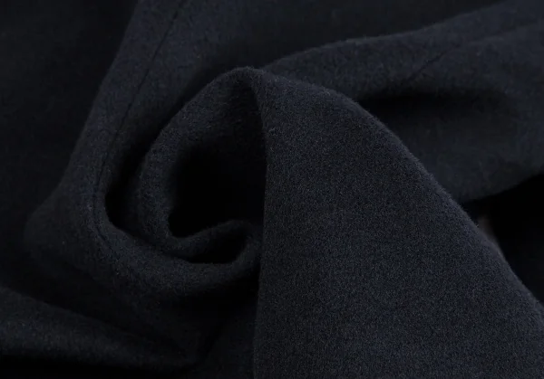 ポールスミスPAUL SMITH BLACK カシミヤ混ウールフェルトダブルコート 紺38 K-112183_017