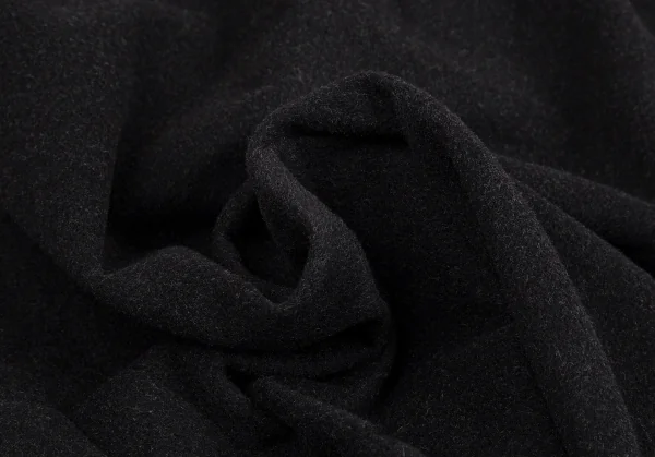 ヒューゴボスHUGO BOSS カシミヤ混ウールスタンドカラーロングコート 黒48 K-112184_014