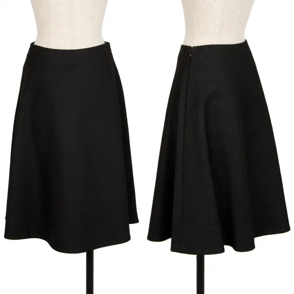 ミュウミュウmiumiu コットンポリストレッチデニムスカート 黒36 K-112185_001