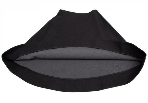 ミュウミュウmiumiu コットンポリストレッチデニムスカート 黒36 K-112185_006