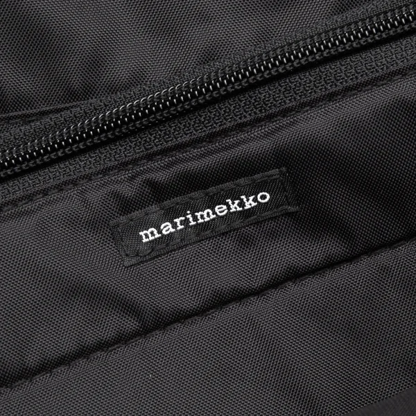 マリメッコmarimekko MILLA 中綿キルティングトートバッグ 黒 K-112194_014