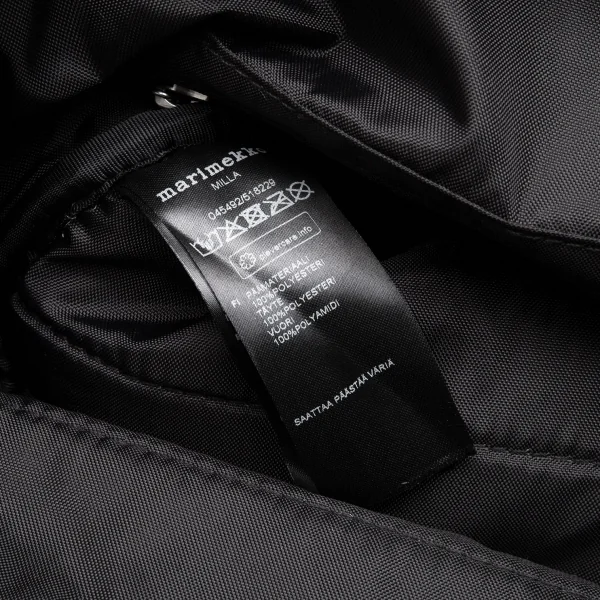 マリメッコmarimekko MILLA 中綿キルティングトートバッグ 黒 K-112194_015