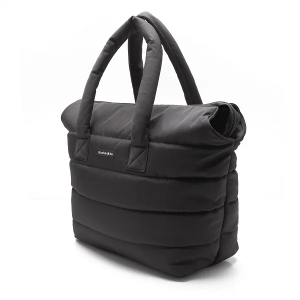 マリメッコmarimekko MILLA 中綿キルティングトートバッグ 黒 K-112194_002