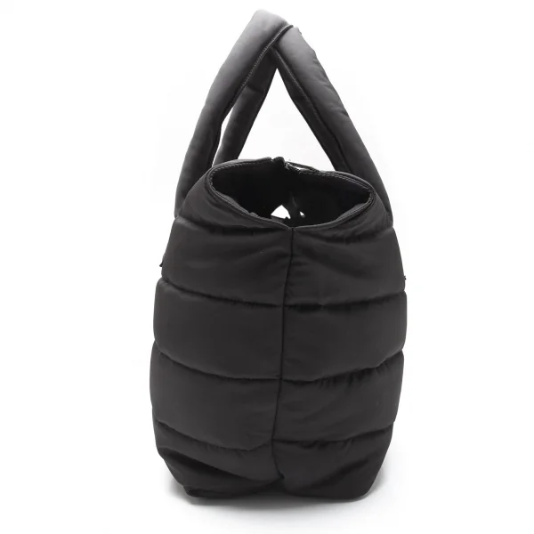 マリメッコmarimekko MILLA 中綿キルティングトートバッグ 黒 K-112194_006