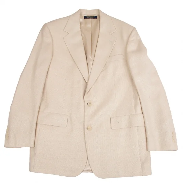 ブルックスブラザーズBrooks Brothers ピュアシルク2Bジャケット 生成りL位 K-112195_001