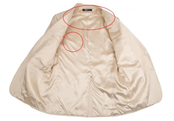 ブルックスブラザーズBrooks Brothers ピュアシルク2Bジャケット 生成りL位 K-112195_012